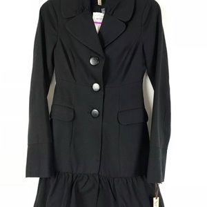 Nordstrom’s Susina Black Button peplum‎ Jacket XS